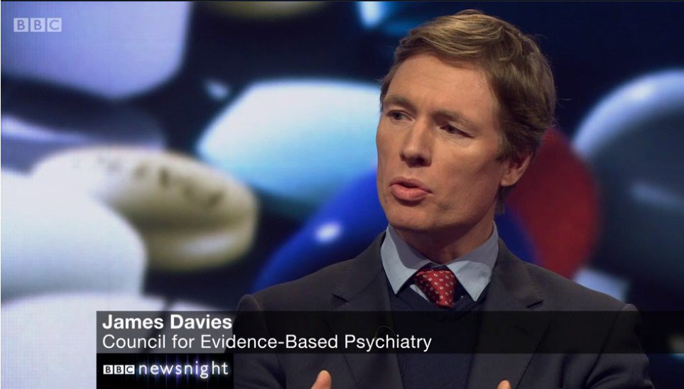 Image - Dr James Davies discusses new antidepressant findings on Newsnight