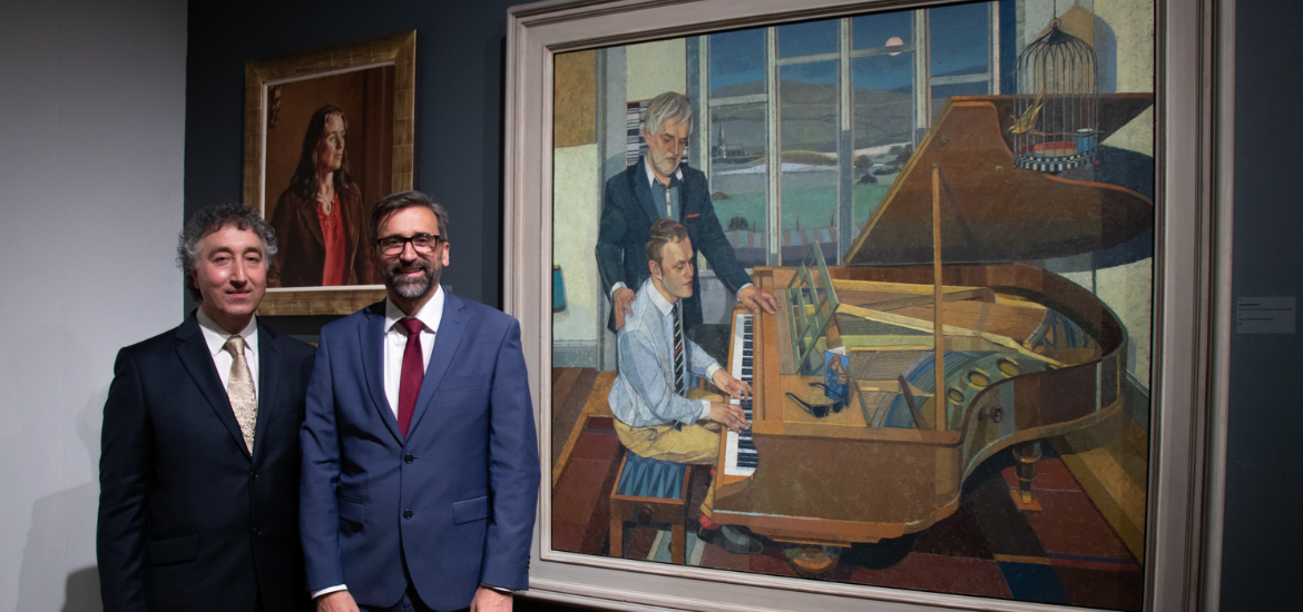 Image - University of Roehampton unveils special double portrait of musical prodigy Derek Paravicini by Saied Dai
