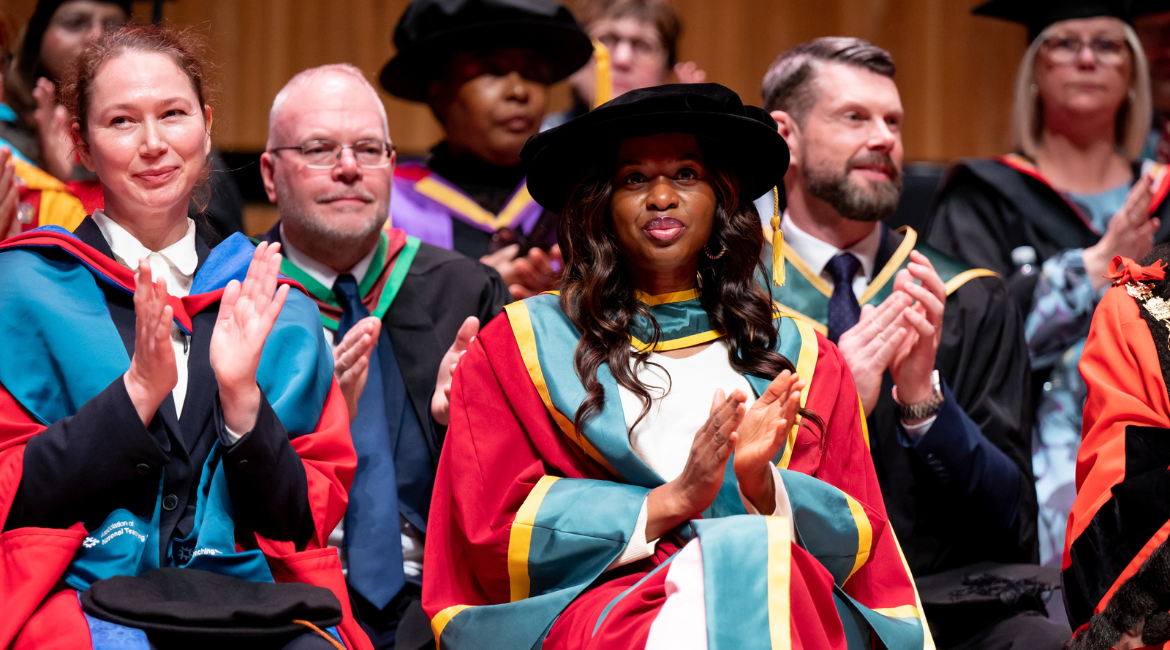 Image - Roehampton awards British television presenter June Sarpong OBE an honorary doctorate